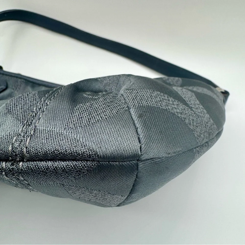 Coach Gray and Blue with Shimmer Shoulder Bag | Very Good Condition